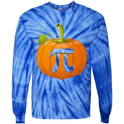 Funny Pumpkin Pie Math Teacher Halloween Thankgiving Pi Day Cute Gift Tie-Dye Long Sleeve Shirt