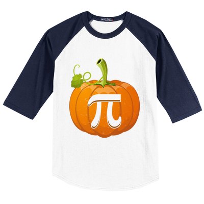 Funny Pumpkin Pie Math Teacher Halloween Thankgiving Pi Day Cute Gift Baseball Sleeve Shirt