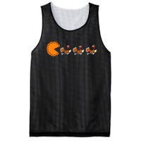 Funny Pumpkin Pie Eating Turkeys Thanksgiving Video Game  Mesh Reversible Basketball Jersey Tank