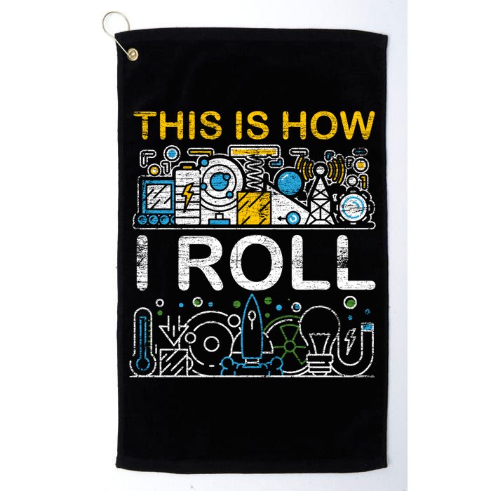 Funny Physicist Physics Sweatshirt Golf Towel