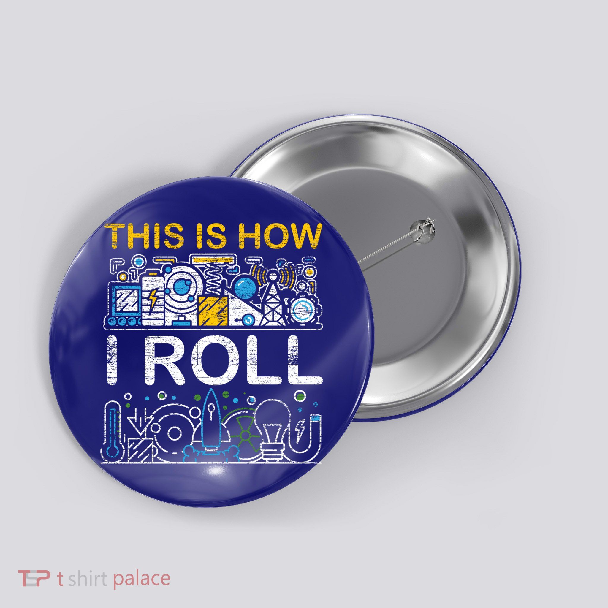 Funny Physicist Physics Sweatshirt Button