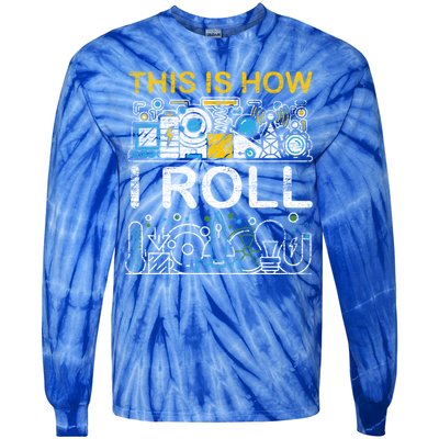 Funny Physicist Physics Sweatshirt Tie-Dye Long Sleeve Shirt