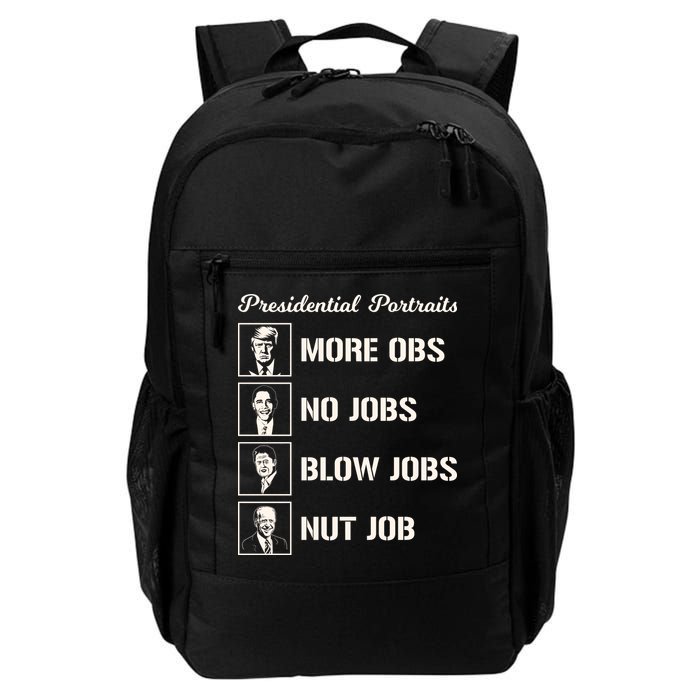Funny Presidential Portraits Trump More Jobs Backpack