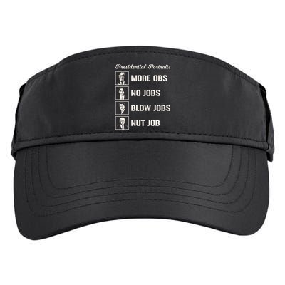 Funny Presidential Portraits Trump More Jobs Adult Drive Performance Visor