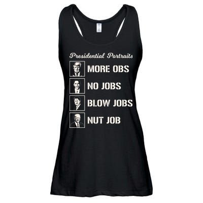 Funny Presidential Portraits Trump More Jobs Ladies Essential Flowy Tank