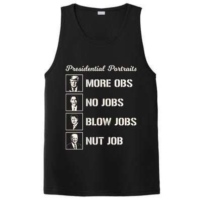 Funny Presidential Portraits Trump More Jobs PosiCharge Competitor Tank