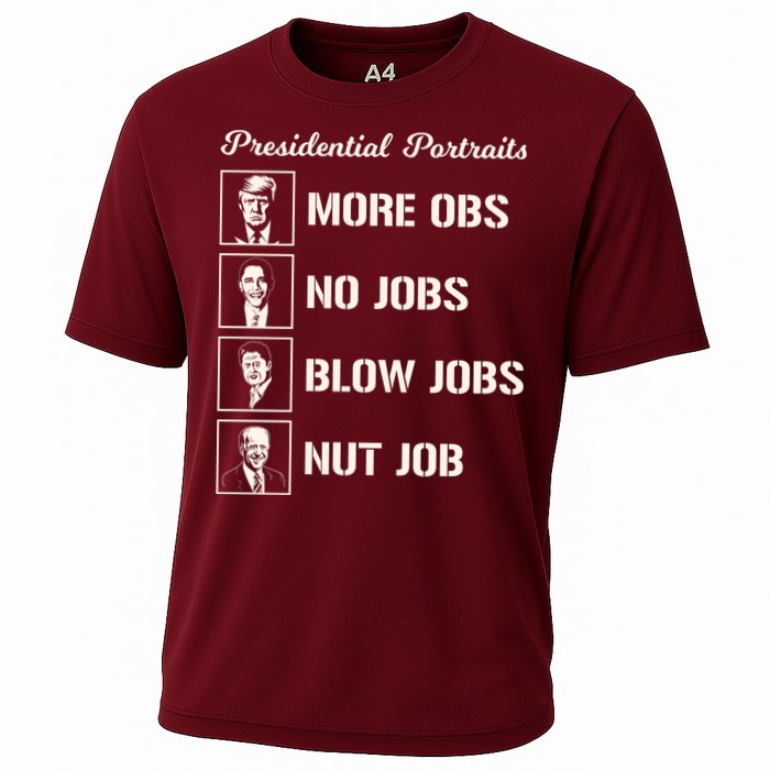 Funny Presidential Portraits Trump More Jobs Performance Shirt
