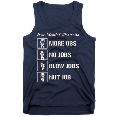 Funny Presidential Portraits Trump More Jobs Tank Top