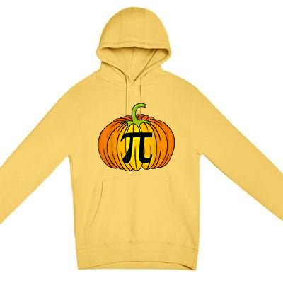 Funny Pumpkin Pie Math Teacher Halloween Thanksgiving Pi Day Gift Premium Pullover Hoodie