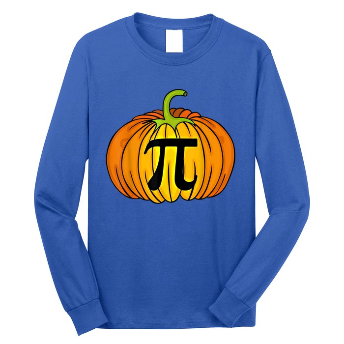 Funny Pumpkin Pie Math Teacher Halloween Thanksgiving Pi Day Gift Long Sleeve Shirt