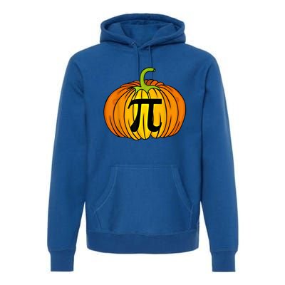 Funny Pumpkin Pie Math Teacher Halloween Thanksgiving Pi Day Gift Premium Hoodie