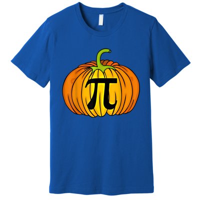 Funny Pumpkin Pie Math Teacher Halloween Thanksgiving Pi Day Gift Premium T-Shirt