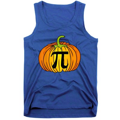 Funny Pumpkin Pie Math Teacher Halloween Thanksgiving Pi Day Gift Tank Top