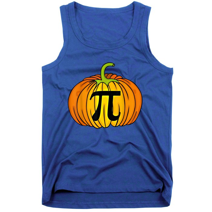 Funny Pumpkin Pie Math Teacher Halloween Thanksgiving Pi Day Gift Tank Top