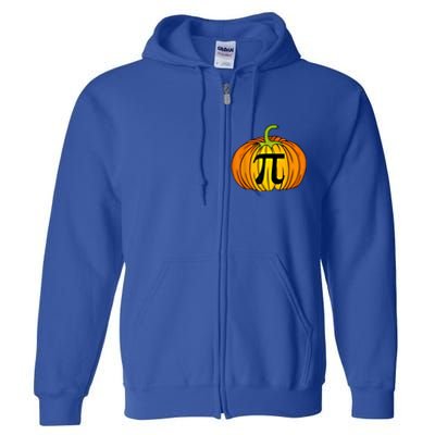 Funny Pumpkin Pie Math Teacher Halloween Thanksgiving Pi Day Gift Full Zip Hoodie