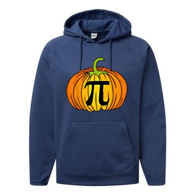 Funny Pumpkin Pie Math Teacher Halloween Thanksgiving Pi Day Gift Performance Fleece Hoodie