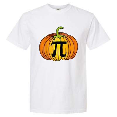 Funny Pumpkin Pie Math Teacher Halloween Thanksgiving Pi Day Gift Garment-Dyed Heavyweight T-Shirt