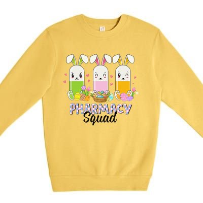 Funny Pills Pharmacy Squad Pharmacist Life Easter Christians Premium Crewneck Sweatshirt