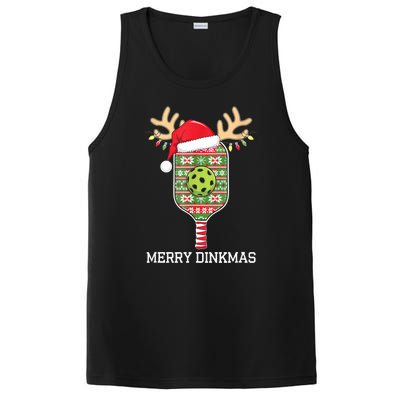 Funny Pickleball Paddles Christmas Family Matching Santa Hat Outfits Gift PosiCharge Competitor Tank