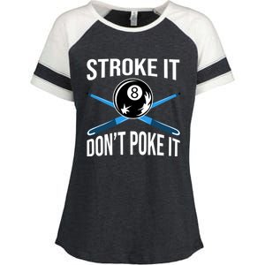 Funny Pool Player Billard 8ball Gift Enza Ladies Jersey Colorblock Tee