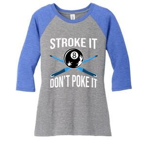 Funny Pool Player Billard 8ball Gift Women's Tri-Blend 3/4-Sleeve Raglan Shirt