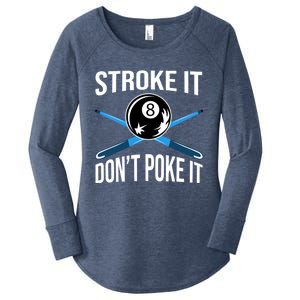 Funny Pool Player Billard 8ball Gift Women's Perfect Tri Tunic Long Sleeve Shirt