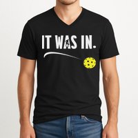Funny Pickleball Player It Was In Paddleball Lover V-Neck T-Shirt