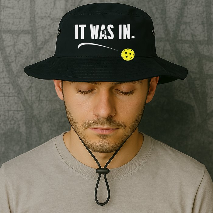 Funny Pickleball Player It Was In Paddleball Lover Bucket Hat