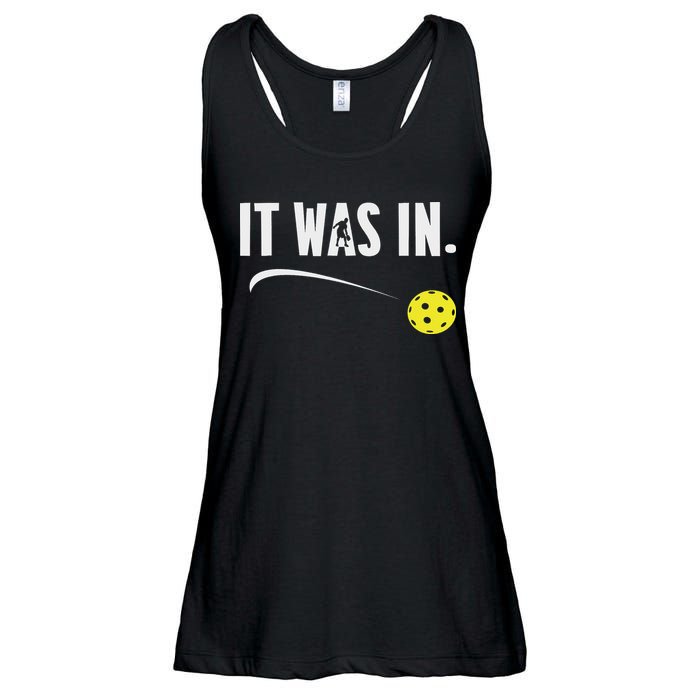 Funny Pickleball Player It Was In Paddleball Lover Ladies Essential Flowy Tank