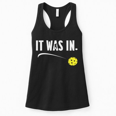 Funny Pickleball Player It Was In Paddleball Lover Womens Tank Top