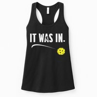 Funny Pickleball Player It Was In Paddleball Lover Womens Tank Top