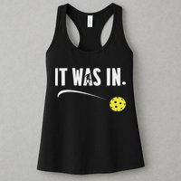 Funny Pickleball Player It Was In Paddleball Lover Womens Tank Top