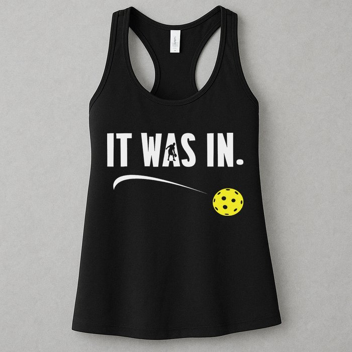 Funny Pickleball Player It Was In Paddleball Lover Womens Tank Top