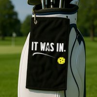 Funny Pickleball Player It Was In Paddleball Lover Golf Towel