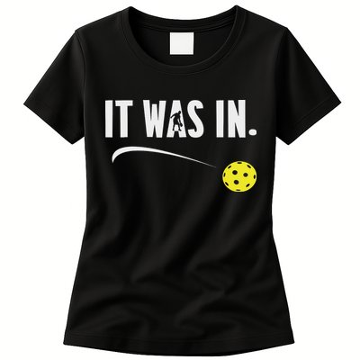 Funny Pickleball Player It Was In Paddleball Lover Womens T-Shirt