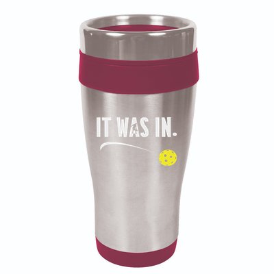 Funny Pickleball Player It Was In Paddleball Lover 16oz Travel Tumbler