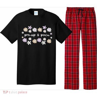 Floral Pacu & Pre Op Nurse Rn Surgery Anesthesiologist Grad Pajama Set