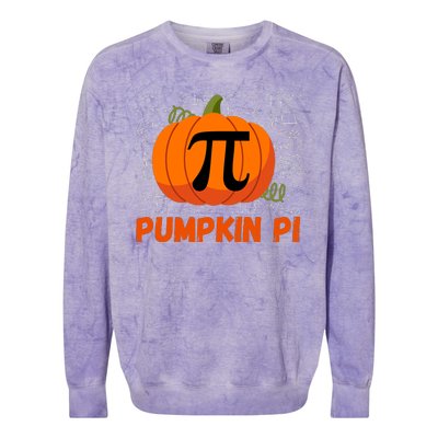 Funny Pumpkin Pie Math, Pumpkin Pi Funny Halloween Costume Colorblast Crewneck Sweatshirt