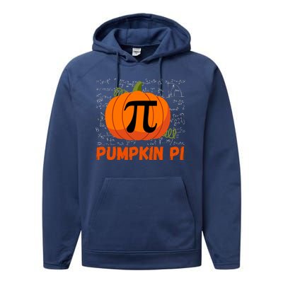 Funny Pumpkin Pie Math, Pumpkin Pi Funny Halloween Costume Performance Fleece Hoodie