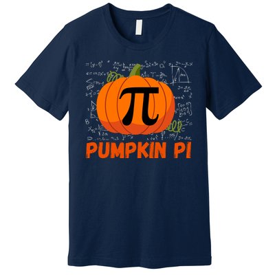 Funny Pumpkin Pie Math, Pumpkin Pi Funny Halloween Costume Premium T-Shirt