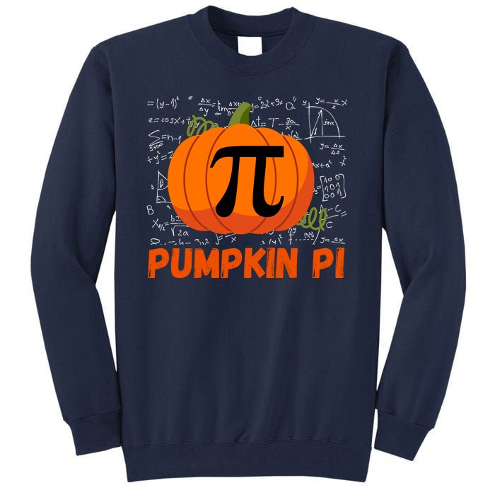 Funny Pumpkin Pie Math, Pumpkin Pi Funny Halloween Costume Tall Sweatshirt