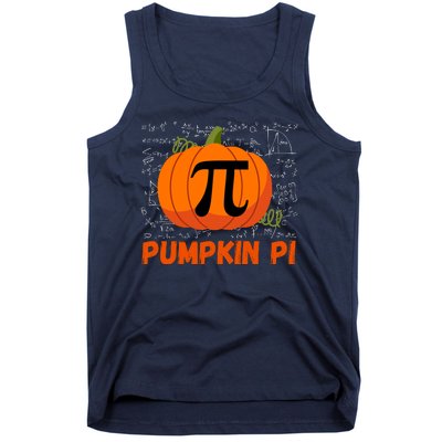 Funny Pumpkin Pie Math, Pumpkin Pi Funny Halloween Costume Tank Top