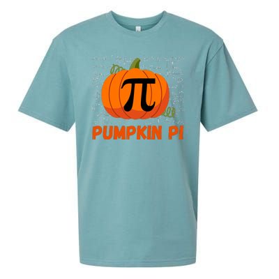 Funny Pumpkin Pie Math, Pumpkin Pi Funny Halloween Costume Sueded Cloud Jersey T-Shirt