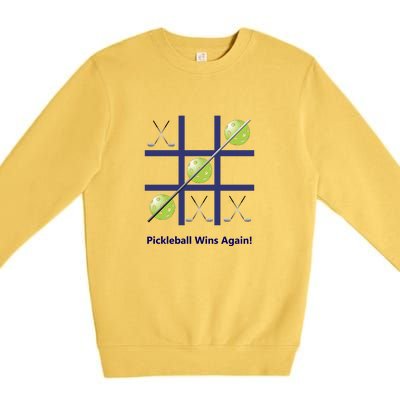 Fun Pickleball, Pickleball Tic Tac Toe Golf, Pickleball For Life Premium Crewneck Sweatshirt