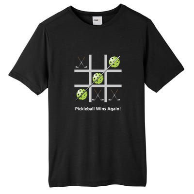 Fun Pickleball, Pickleball Tic Tac Toe Golf, Pickleball For Life Tall Fusion ChromaSoft Performance T-Shirt