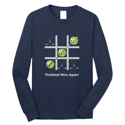 Fun Pickleball, Pickleball Tic Tac Toe Golf, Pickleball For Life Long Sleeve Shirt