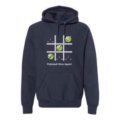 Fun Pickleball, Pickleball Tic Tac Toe Golf, Pickleball For Life Premium Hoodie