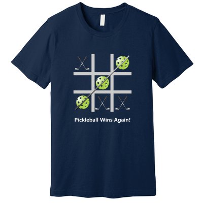 Fun Pickleball, Pickleball Tic Tac Toe Golf, Pickleball For Life Premium T-Shirt