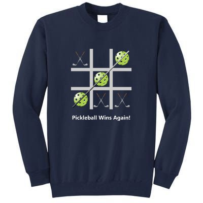 Fun Pickleball, Pickleball Tic Tac Toe Golf, Pickleball For Life Tall Sweatshirt