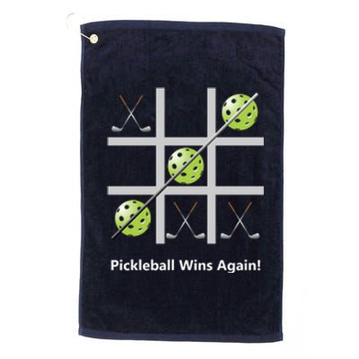 Fun Pickleball, Pickleball Tic Tac Toe Golf, Pickleball For Life Platinum Collection Golf Towel